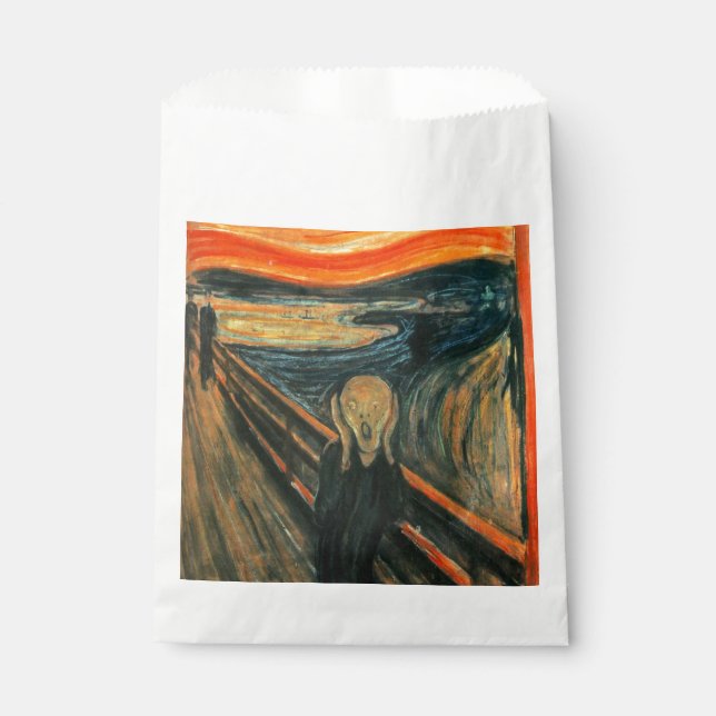 The Scream Edvard Munch Modern Expressionist Art Favor Bag (Front)