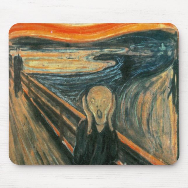 The Scream Edvard Munch Modern Expressionist Art Mouse Pad (Front)