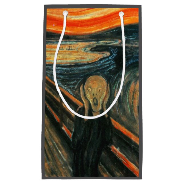 The Scream Edvard Munch Modern Expressionist Art Small Gift Bag (Front)