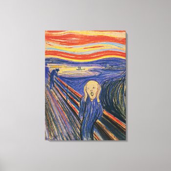 The Scream Edvard Munch (pastel 1895) High Quality Canvas Print by zarenmusic at Zazzle