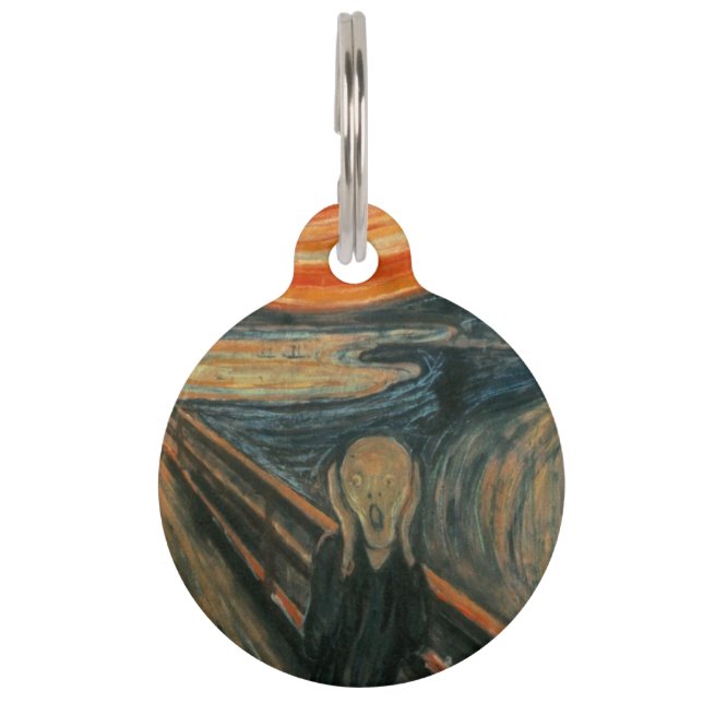 The Scream - Edvard Munch Pet ID Tag (Front)