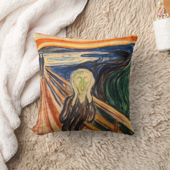 The Scream | Edvard Munch | Throw Pillow (Blanket)