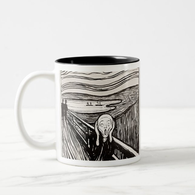 The Scream Edvard Munch Two-Tone Coffee Mug (Left)