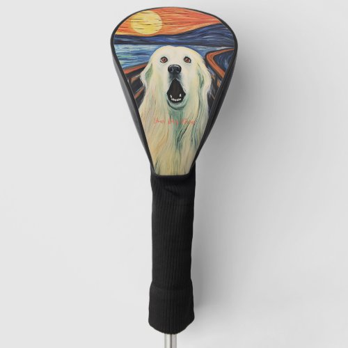 The Scream _ Great Pyrenees Dog 001 _ Pall Munch Golf Head Cover