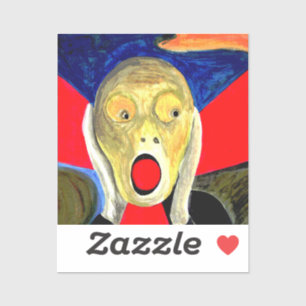 The Scream Inspired Painting Sticker