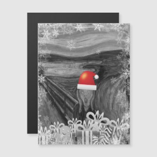 THE SCREAM MEME SANTA MAGNETIC