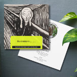 The Scream Munch Birthday Party Invitation<br><div class="desc">Shhhh... . it's a surprise birthday party! Any age,  no problem. The template makes it really easy for you to change the text and details to suit your needs for that superb milestone celebration. Add a photograph and gather family and friends to celebrate in style.</div>