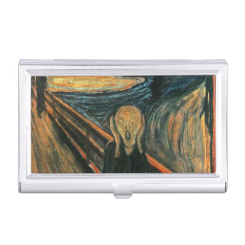 The Scream Munch Modern Art Abstract Business Card Holder