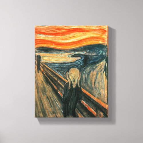 The Scream Munch Modern Art Abstract Canvas Print