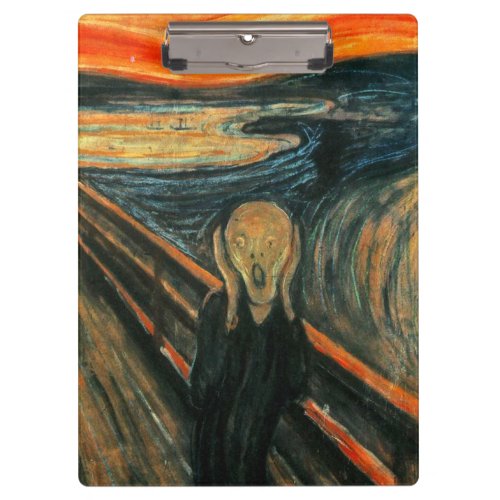 The Scream Munch Modern Art Abstract Clipboard