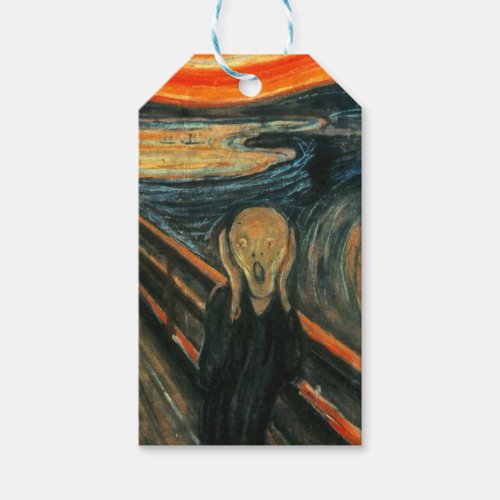 The Scream Munch Modern Art Abstract Gift Tags