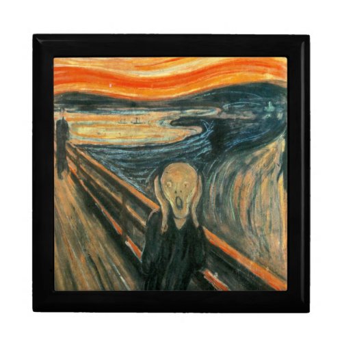 The Scream Munch Modern Art Abstract Jewelry Box