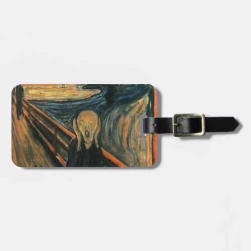 The Scream Munch Modern Art Abstract Luggage Tag
