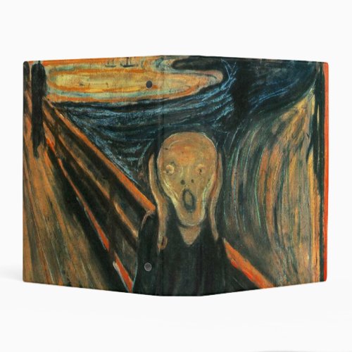 The Scream Munch Modern Art Abstract Mini Binder
