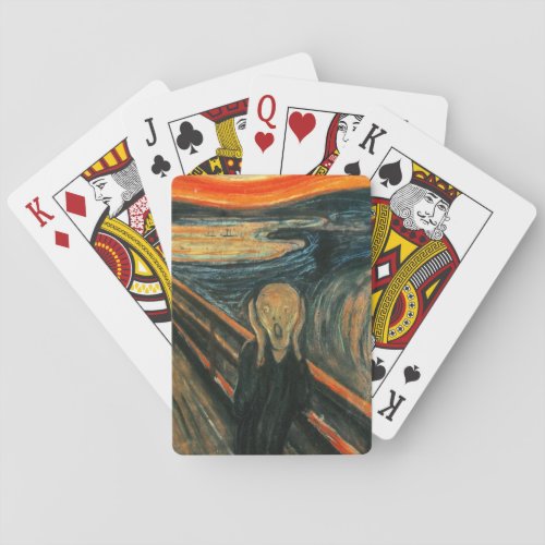 The Scream Munch Modern Art Abstract Playing Cards