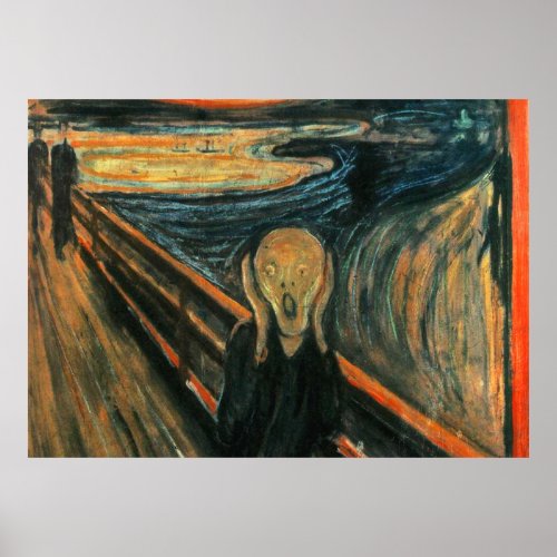 The Scream Munch Modern Art Abstract Poster