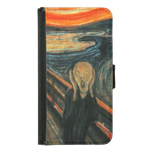 The Scream Munch Modern Art Abstract Samsung Galaxy S5 Wallet Case