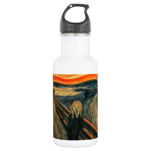 The Scream Munch Modern Art Abstract Stainless Steel Water Bottle
