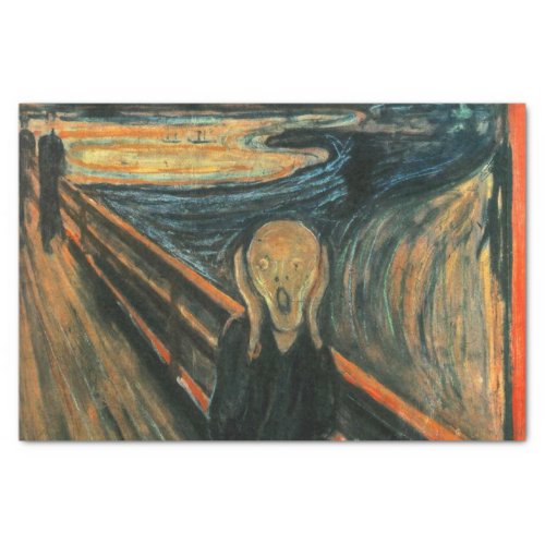 The Scream Munch Modern Art Abstract Tissue Paper