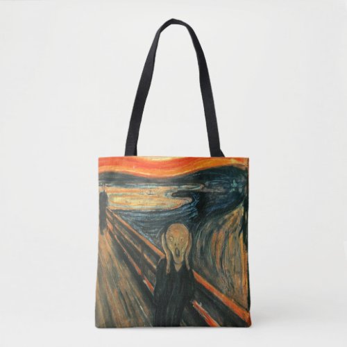 The Scream Munch Modern Art Abstract Tote Bag