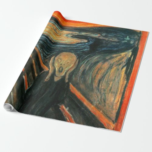 The Scream Munch Modern Art Abstract Wrapping Paper