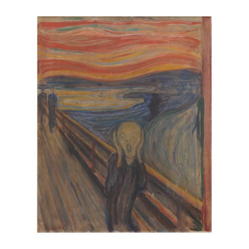 The Scream of Horror by Edvard Munch 1893 Acrylic Print