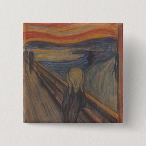 The Scream of Horror by Edvard Munch 1893 Button