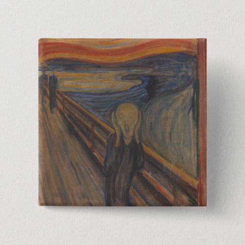 The Scream of Horror by Edvard Munch 1893 Button