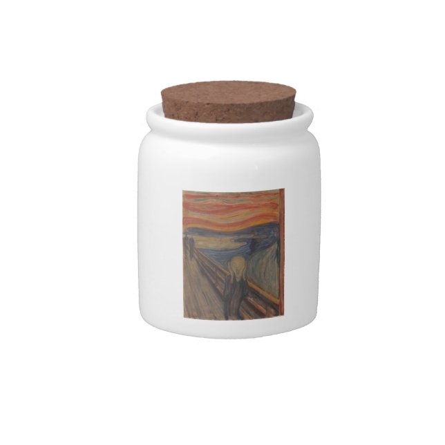 The Scream of Nature by Edvard Munch 1893 Candy Jar (Front)