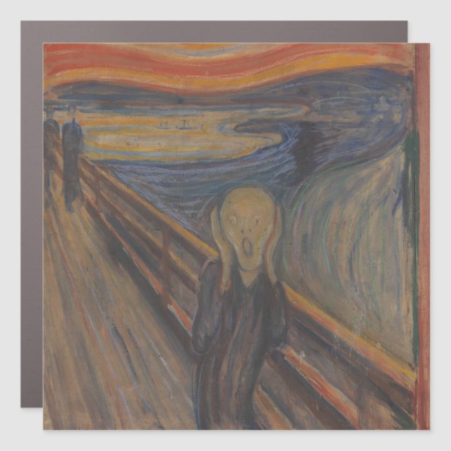 The Scream of Nature by Edvard Munch 1893 Car Magnet (Front)