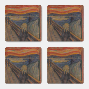 The Scream of Nature by Edvard Munch 1893 Coaster Set