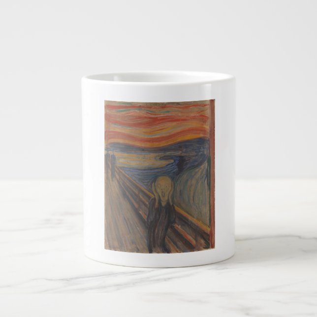 The Scream of Nature by Edvard Munch 1893 Giant Coffee Mug (Front)