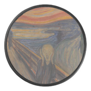 The Scream of Nature by Edvard Munch 1893 Hockey Puck