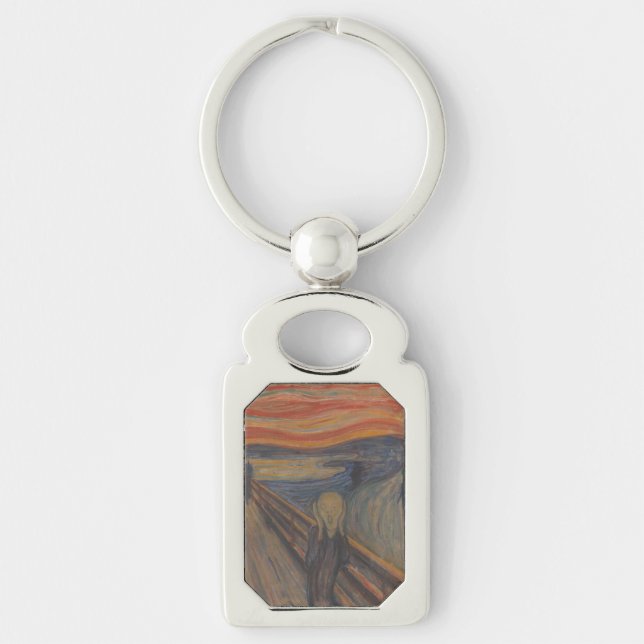 The Scream of Nature by Edvard Munch 1893 Keychain (Front)