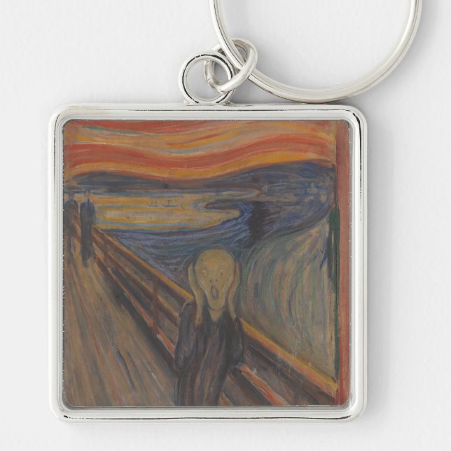 The Scream of Nature by Edvard Munch 1893 Keychain (Front)