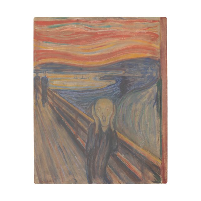 The Scream of Nature by Edvard Munch 1893 Metal Print (Front)