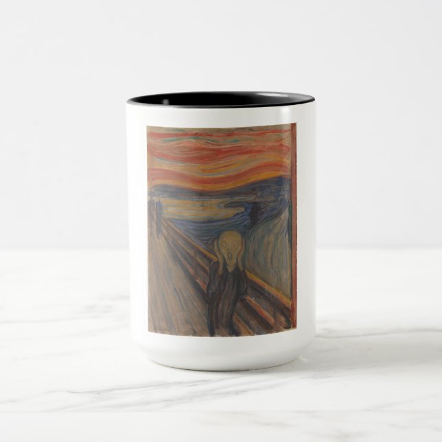 The Scream of Nature by Edvard Munch 1893 Mug (Center)