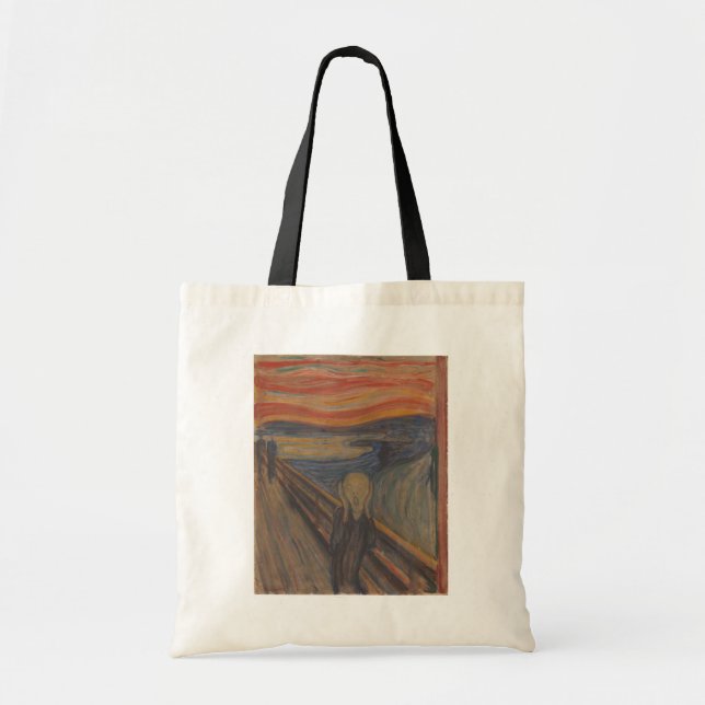The Scream of Nature by Edvard Munch 1893 Tote Bag (Front)