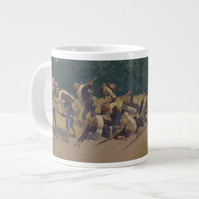 The Scream of Shrapnel at San Juan Hill Giant Coffee Mug (Front Left)