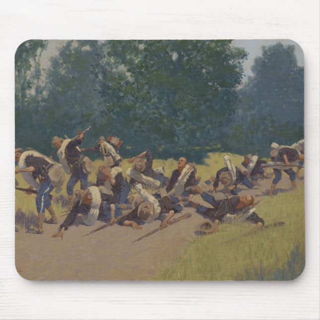 The Scream of Shrapnel at San Juan Hill Mouse Pad (Front)