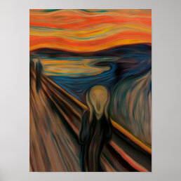 The scream painting poster