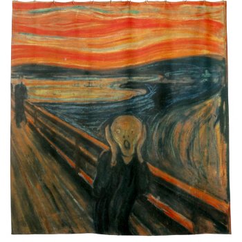 The Scream Painting Shower Curtain by zarenmusic at Zazzle