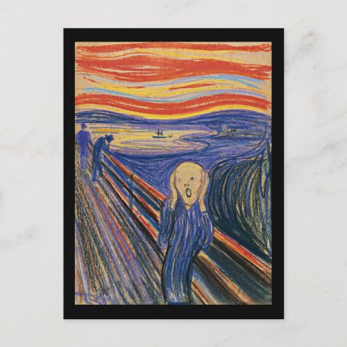 The Scream pastel 1895 High Quality Postcard