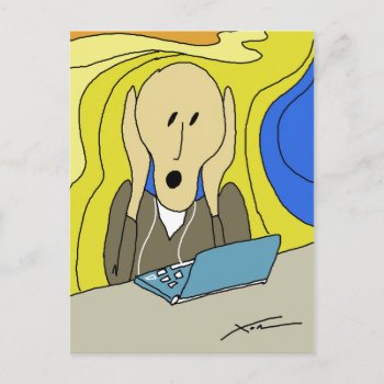 The Scream Postcard by HTMimages at Zazzle