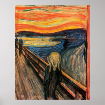 'the Scream' Poster by OldArtReborn at Zazzle