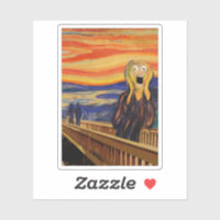 The Scream - REALLY Freaked OUT! Sticker