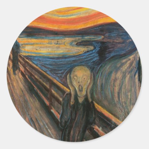 The Scream Round Sticker