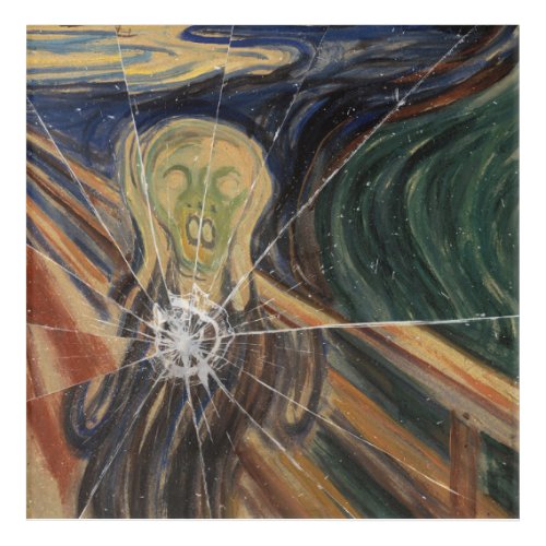 The Scream Shattered Acrylic Print