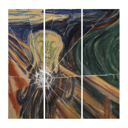 The Scream Shattered Triptych