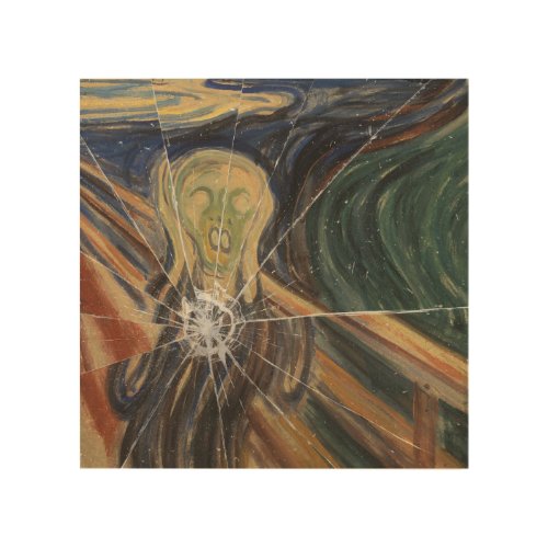 The Scream Shattered Wood Wall Art
